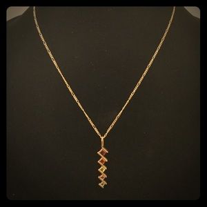 Multicolor Gold Stone Necklace